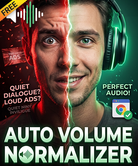 Google Chrome Extension for automatically raises quiet audio, compresses loud passages, limits peaks and tunes tone with a 7-band equalizer on web pages.