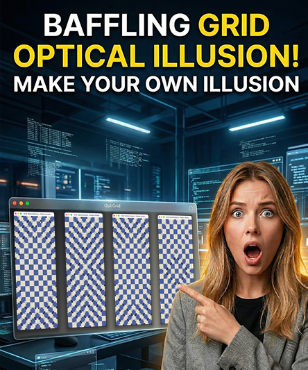 OptiGrid App - Grid Optical Illusion Pattern Studio