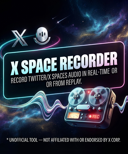 X Audio Space Recorder — Record & Download X Spaces CLI